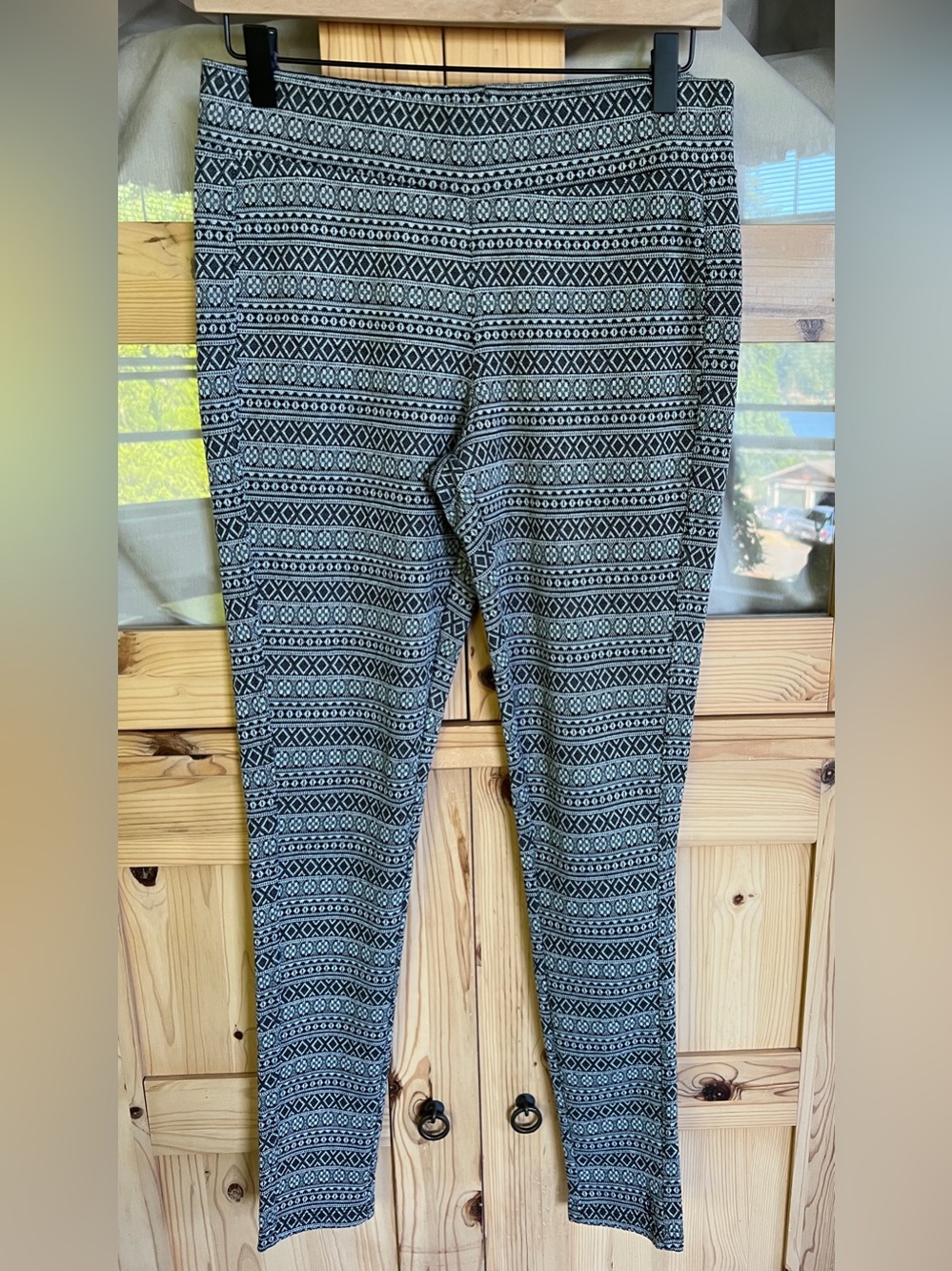 Kavu Black & White Patterned Leggings